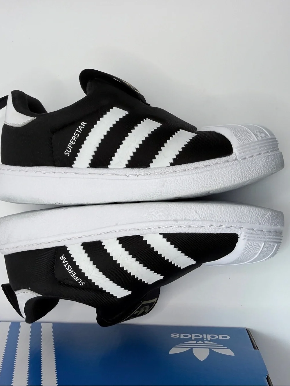 Adidas Toddler Superstar Slip-On Sneakers - Black & White